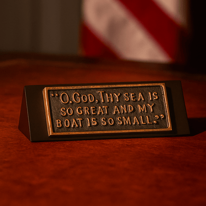 John F. Kennedy Oval Office Desk Plaque - Museum-Quality Replica (Gift Box Collection) - HISTORY COMPANY