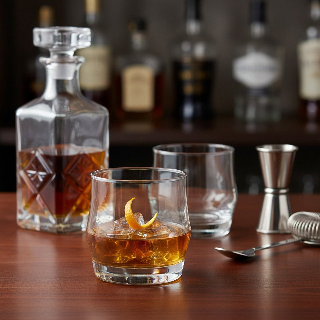 Las Vegas "Copa Room" Whiskey Rocks Glass, Nightclub - Inspired, 2 - Piece Set (Gift Box Collection) - HISTORY COMPANY