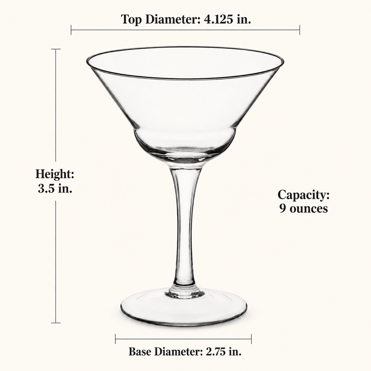 Legendary Jack London "Five O'Clock" Double Martini Glass 2-Piece Set (Gift Box Collection) - HISTORY COMPANY