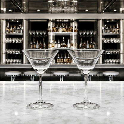 Legendary Jack London "Five O'Clock" Double Martini Glass 2-Piece Set (Gift Box Collection) - HISTORY COMPANY
