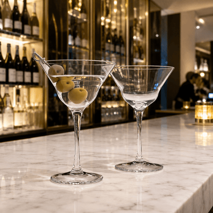 Legendary Jack London "Five O'Clock" Double Martini Glass 2-Piece Set (Gift Box Collection) - HISTORY COMPANY