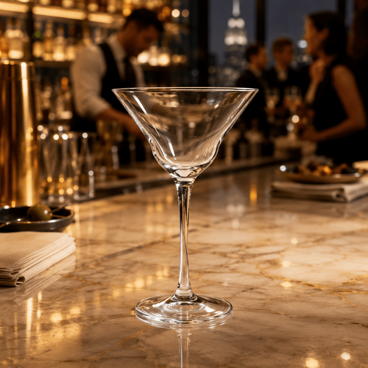 Legendary Jack London "Five O'Clock" Double Martini Glass 2-Piece Set (Gift Box Collection) - HISTORY COMPANY
