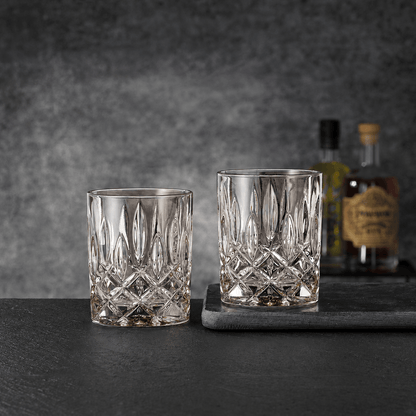 "Men's Bar" at the Astor Crystal Whiskey Glass – Best Gift for Bourbon Lovers – 2 - Piece Set (Gift Box Collection) - HISTORY COMPANY