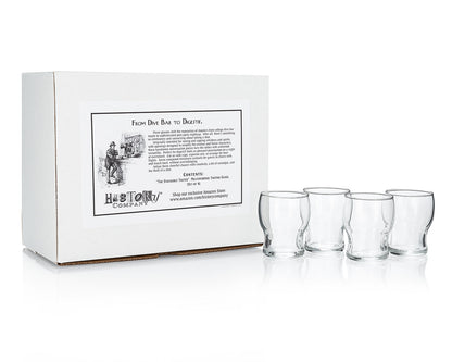 Multipurpose “Stackable Tasters” – Set of 4 Nosing & Sipping Glass for Miniature Cocktails & Craft Beer Flights (Gift Box Collection) - HISTORY COMPANY