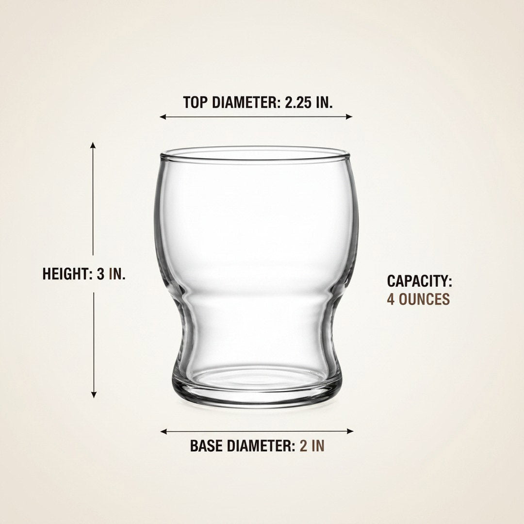 Multipurpose “Stackable Tasters” – Set of 4 Nosing & Sipping Glass for Miniature Cocktails & Craft Beer Flights (Gift Box Collection) - HISTORY COMPANY