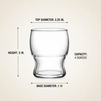 Multipurpose “Stackable Tasters” – Set of 4 Nosing & Sipping Glass for Miniature Cocktails & Craft Beer Flights (Gift Box Collection) - HISTORY COMPANY