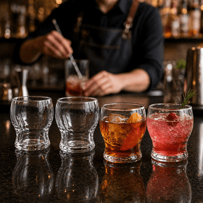 Multipurpose “Stackable Tasters” – Set of 4 Nosing & Sipping Glass for Miniature Cocktails & Craft Beer Flights (Gift Box Collection) - HISTORY COMPANY