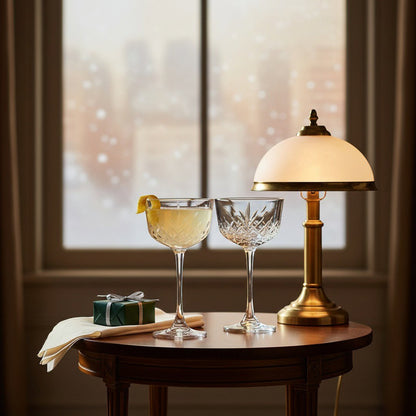 Nick & Nora Cocktail Glass – 1930s New York Speakeasy 2 - Piece Set (Gift Box Collection) - HISTORY COMPANY