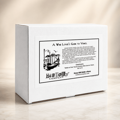 "Ombra di Vino" Traditional Italian Stemless Wine Glass of Venice, 4 - Piece Set (Gift Box Collection) - HISTORY COMPANY