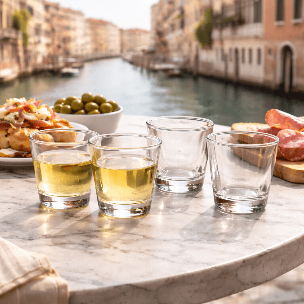 Ombra di Vino glass for casual wine, conversation, and sharing