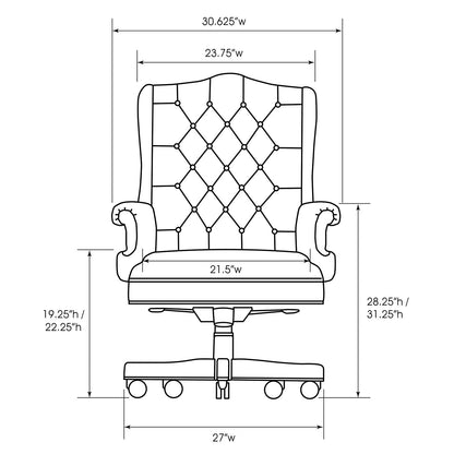 President Bill Clinton Oval Office Chair – Handcrafted Executive Chair with Historic Design & American Craftsmanship - HISTORY COMPANY