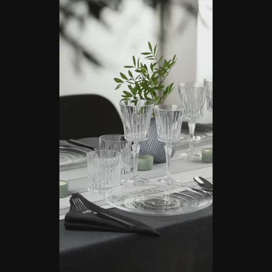 HISTORY COMPANY – Sophisticated 2-piece crystal wine glass set, echoing the glamour of Italian cinematic dining.