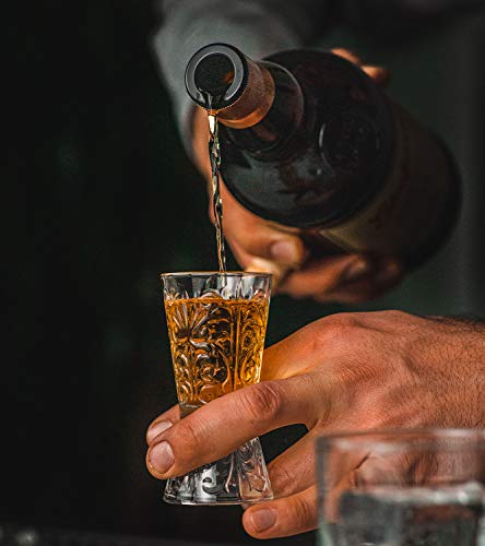 HISTORY COMPANY - Etched-Crystal Cocktail Jigger, 1930s Paris Style – A premium tool for precise cocktail crafting.