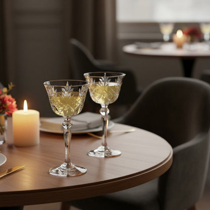 Rudyard Kipling Cocktail Coupette – Inspired by the Pegu Club, 2 - Piece Set (Gift Box Collection) - HISTORY COMPANY