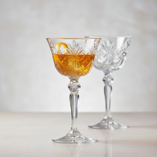 Rudyard Kipling Cocktail Coupette – Inspired by the Pegu Club, 2 - Piece Set (Gift Box Collection) - HISTORY COMPANY