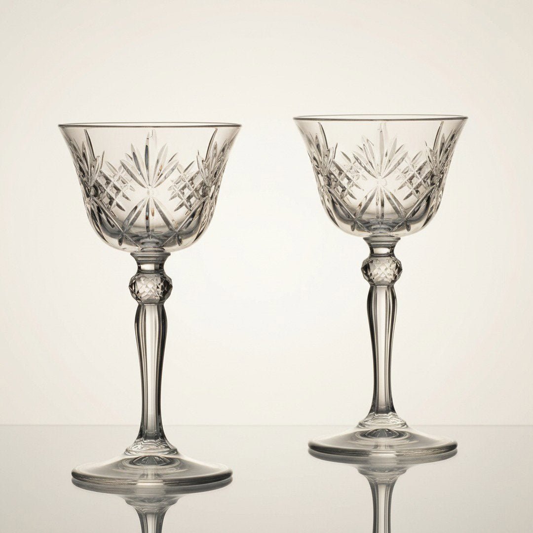 Rudyard Kipling Cocktail Coupette – Inspired by the Pegu Club, 2 - Piece Set (Gift Box Collection) - HISTORY COMPANY