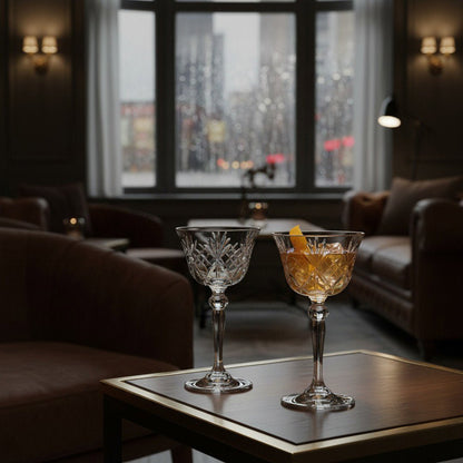 Rudyard Kipling Cocktail Coupette – Inspired by the Pegu Club, 2 - Piece Set (Gift Box Collection) - HISTORY COMPANY