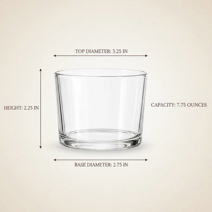 Spanish Bodega "Chatos - Style" Stemless Wine Glass, Copita - Size 4 - Piece Set (Gift Box Collection) - HISTORY COMPANY