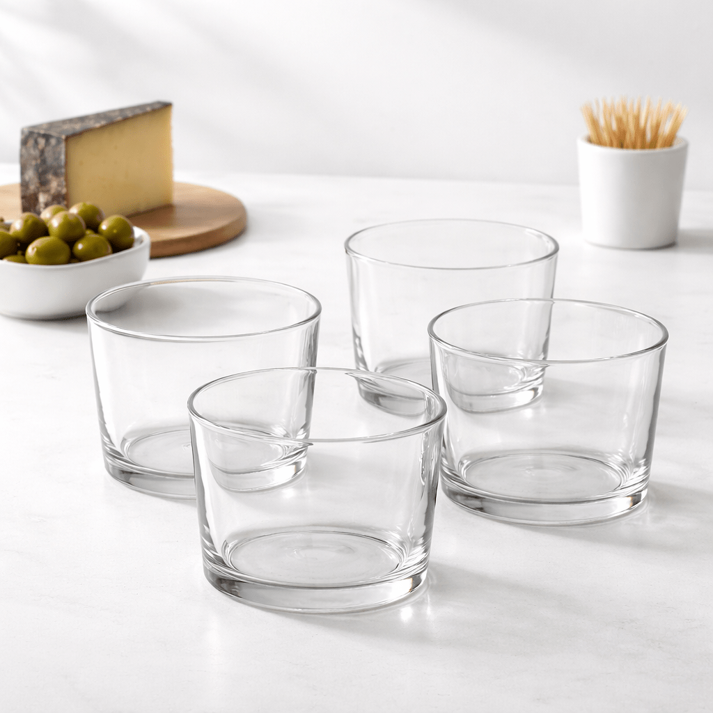 Spanish Bodega "Chatos - Style" Stemless Wine Glass, Copita - Size 4 - Piece Set (Gift Box Collection) - HISTORY COMPANY