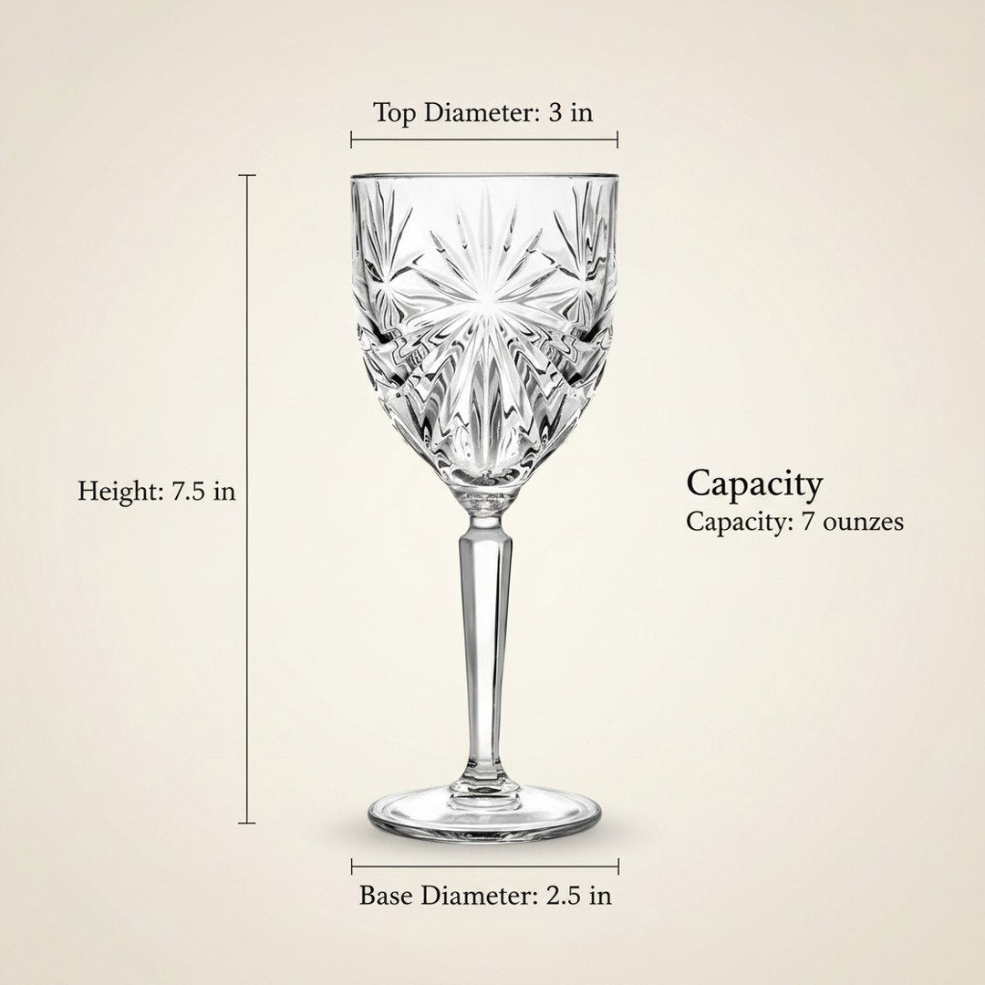 "Starburst - Cut" Crystal Nick & Nora Tall Cocktail Glass, 2 - Piece Barware Set (Gift Box Collection) - HISTORY COMPANY
