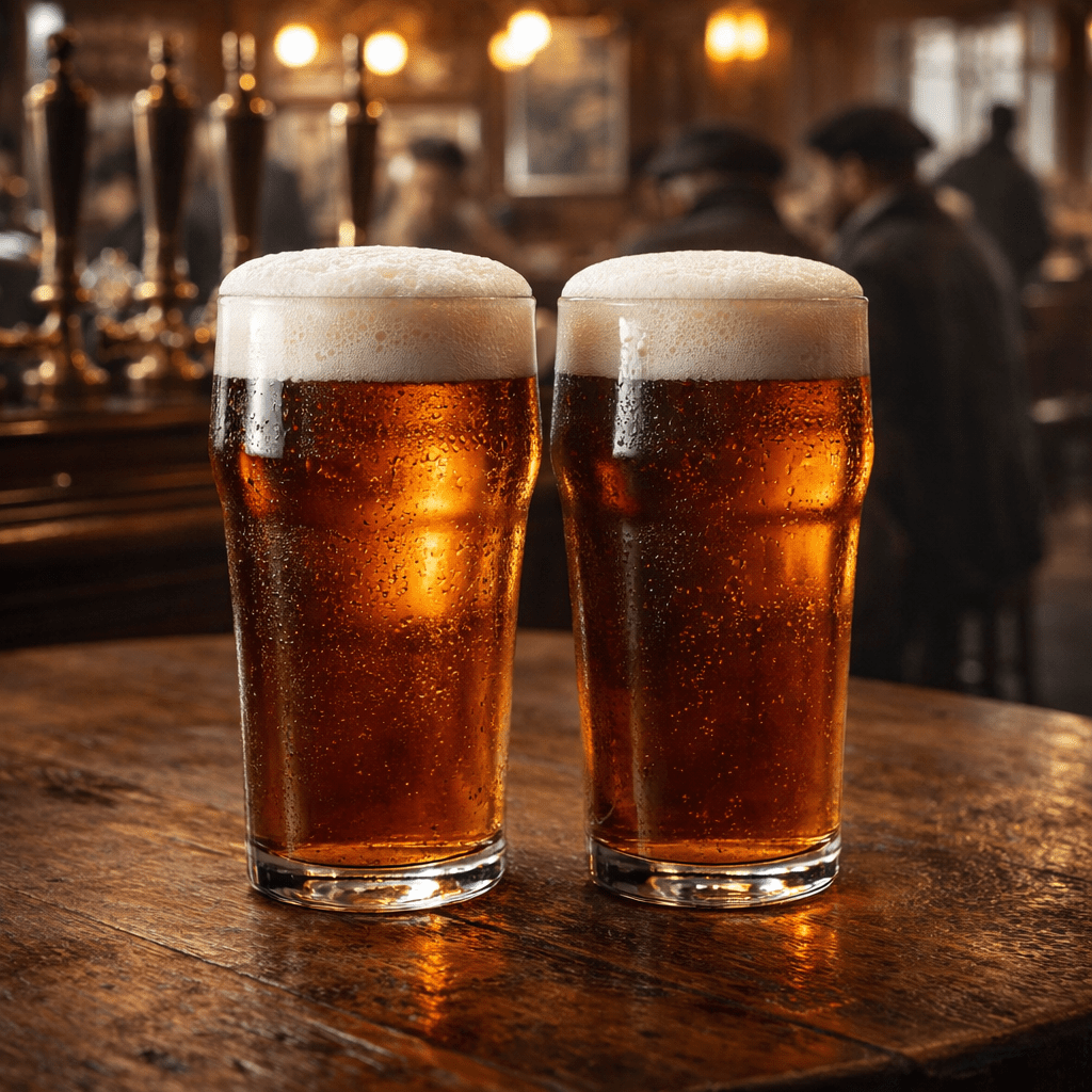 The 1913 “Hugo” British Pint Glass for Beer and Ale, 2 - Piece Set (Gift Box Collection) - HISTORY COMPANY