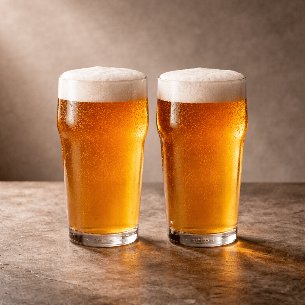 The 1913 “Hugo” British Pint Glass for Beer and Ale, 2 - Piece Set (Gift Box Collection) - HISTORY COMPANY