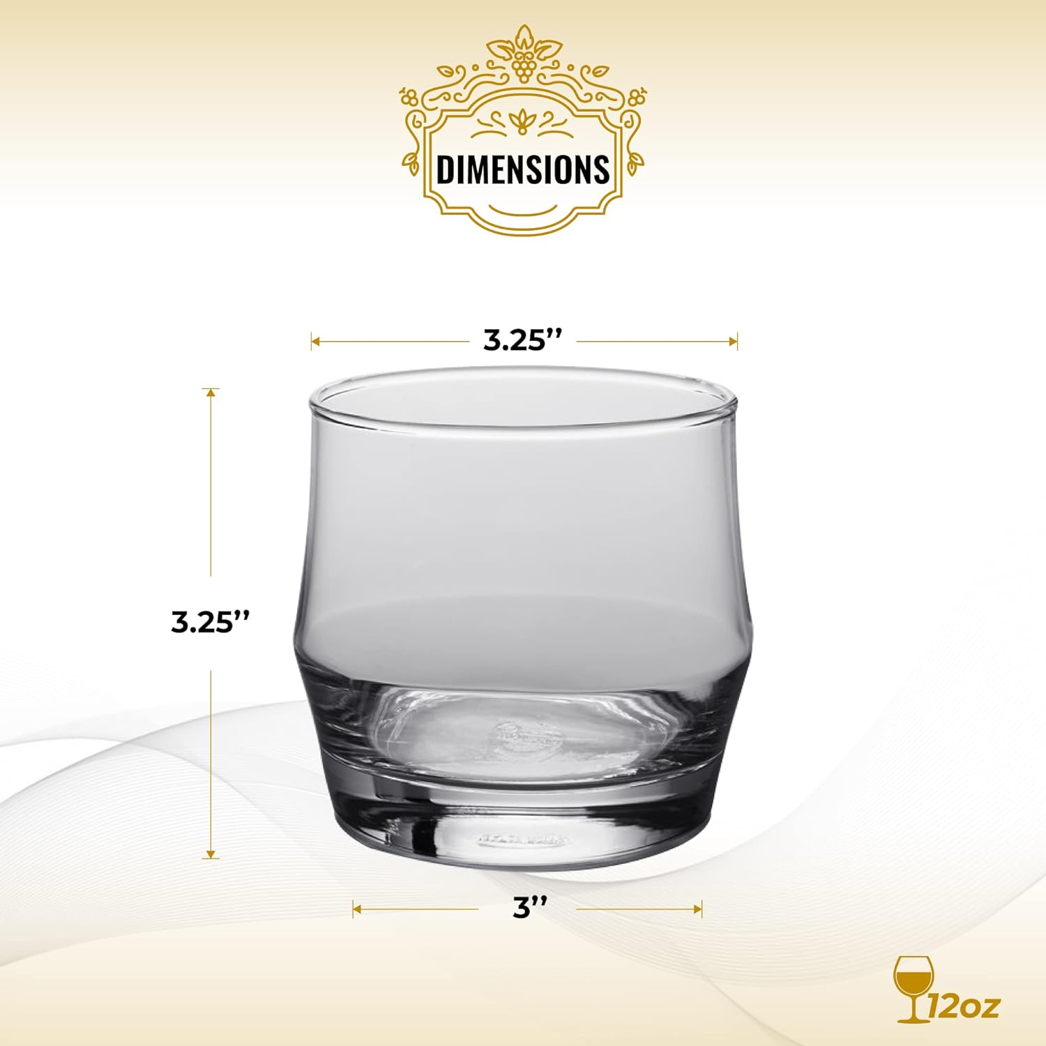 HISTORY COMPANY - Heavy-weighted Copa Room Whiskey Glasses, a 2-piece set evoking the glamour of vintage Las Vegas nightlife.