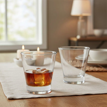 The London Savoy Essential Whiskey & Cocktail Double - Rocks Glass 2 - Piece Set (Gift Box Collection) - HISTORY COMPANY