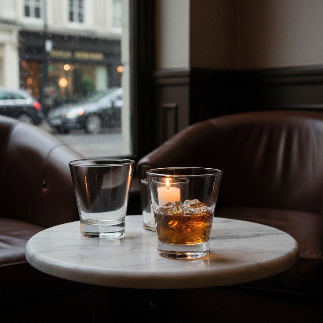 The London Savoy Essential Whiskey & Cocktail Double - Rocks Glass 2 - Piece Set (Gift Box Collection) - HISTORY COMPANY