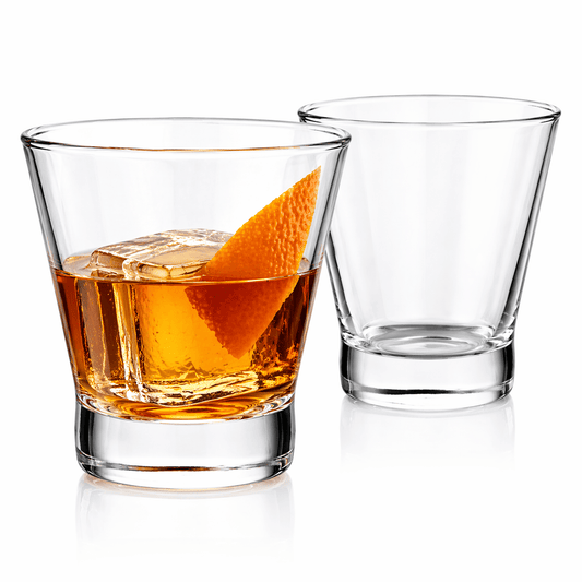 The London Savoy Essential Whiskey & Cocktail Double - Rocks Glass 2 - Piece Set (Gift Box Collection) - HISTORY COMPANY
