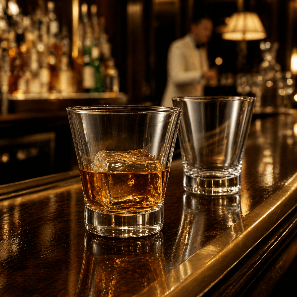 The London Savoy Essential Whiskey & Cocktail Double - Rocks Glass 2 - Piece Set (Gift Box Collection) - HISTORY COMPANY