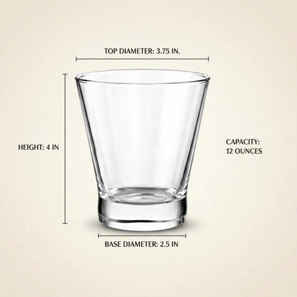 The London Savoy Essential Whiskey & Cocktail Double - Rocks Glass 2 - Piece Set (Gift Box Collection) - HISTORY COMPANY
