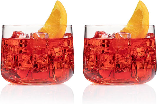 HISTORY COMPANY - The Perfect Negroni 11oz Italian Cocktail Glass Set, 2-Piece – Classic design for Negronis and more.