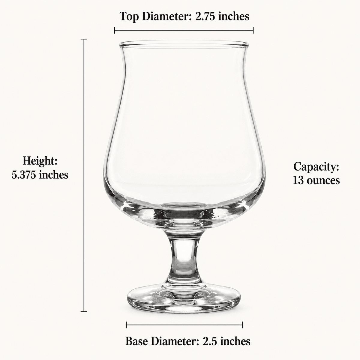 The Philosophy Beer Glass, “Stackable and Stemmed” 2-Piece Set (Gift Box Collection) - HISTORY COMPANY
