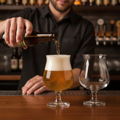 The Philosophy Beer Glass, “Stackable and Stemmed” 2-Piece Set (Gift Box Collection) - HISTORY COMPANY