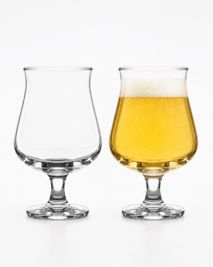 The Philosophy Beer Glass, “Stackable and Stemmed” 2-Piece Set (Gift Box Collection) - HISTORY COMPANY