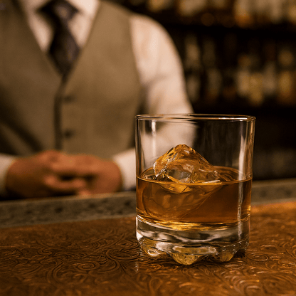The “Tallulah” Whiskey Club Glass – for Bourbon, Scotch & Cocktails, 2 - Piece Set (Gift Box Collection) - HISTORY COMPANY
