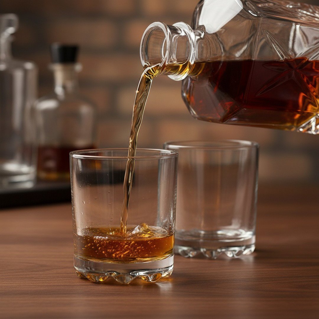 The “Tallulah” Whiskey Club Glass – for Bourbon, Scotch & Cocktails, 2 - Piece Set (Gift Box Collection) - HISTORY COMPANY
