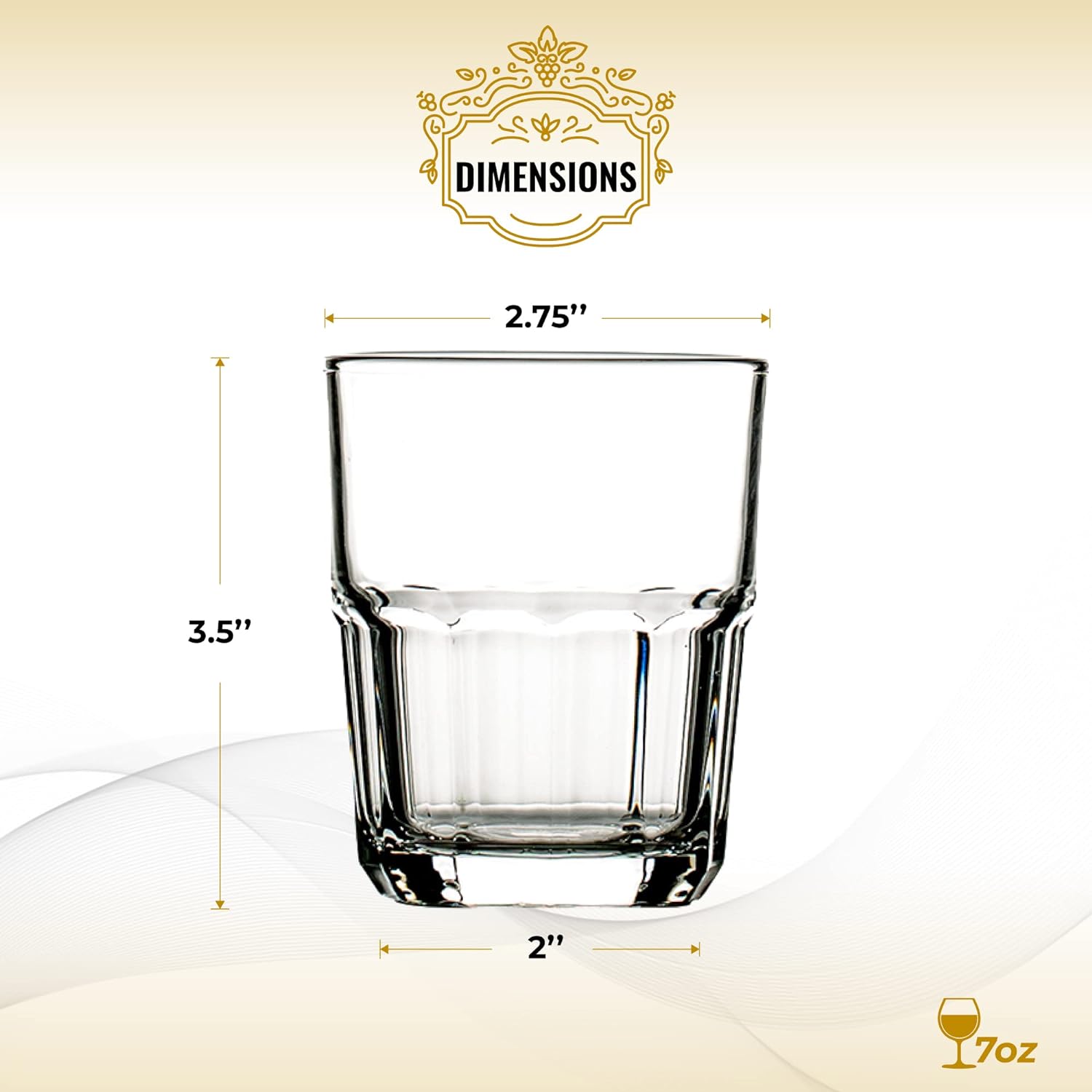 HISTORY COMPANY - Classic Italian 'Vino da Tavola' Wine Glasses, a 4-piece stackable set inspired by trattoria tradition.
