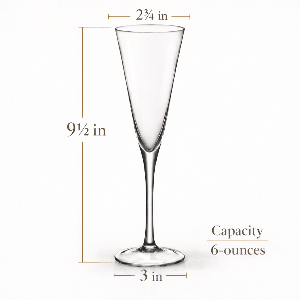 Two-piece champagne flute set inspired by the legendary schooner True Love