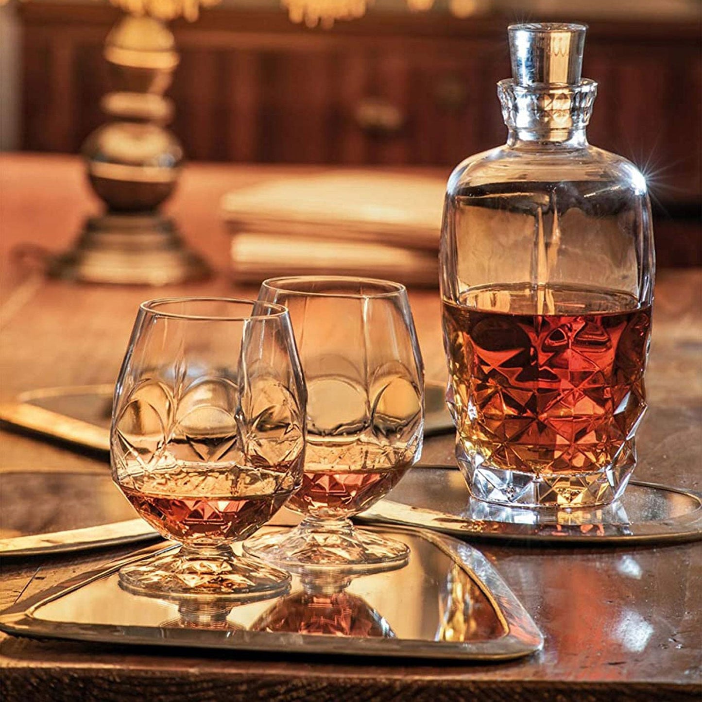 Winston Churchill “British Bulldog” 1941 Crystal Cognac Snifter 2 - Piece Set (Gift Box Collection) - HISTORY COMPANY