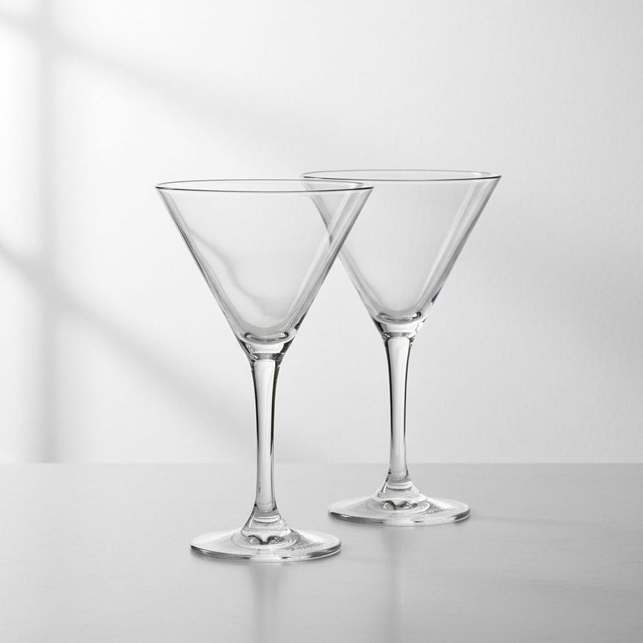 Elegant crystal martini glass with timeless styling, perfect for martinis, Manhattans, and upscale cocktail service.
