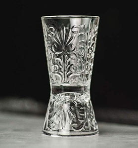 "Ritz Bar" 1930s Etched-Glass Double Cocktail Jigger (Gift Box)