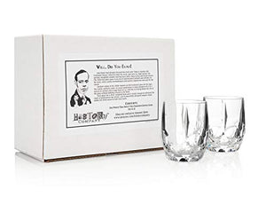 Cole Porter"High Society" Old-Fashioned Cocktail Glass (Gift Box Set of 2)