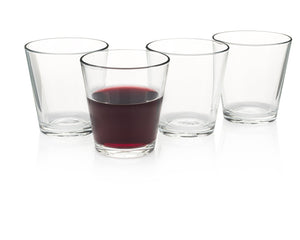 "Enoteca" Italian Wine Bar Stemless Wine Glass (Gift Box Set of 4)