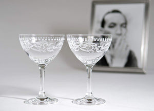Cole Porter"Ritz Bar" Champagne Cocktail Glasses 