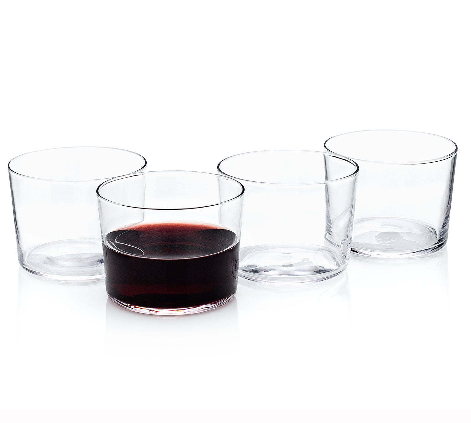 Spanish Chatos Stemless Wine Drinking Glasses (Gift Box Set of 4